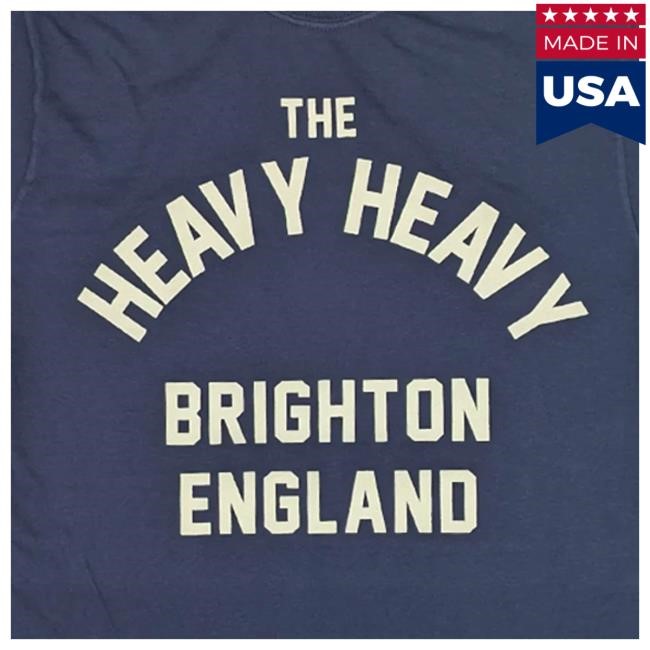 Brighton England Navy T Shirt Hello Merch The Heavy Heavy | The Heavy Heavy Official | Music Artist Fan Gear