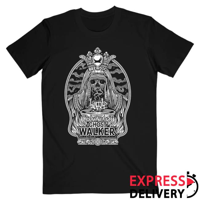 Official Lamb Of God Merch Store Ghost Walker Monochrome Shirt 2023