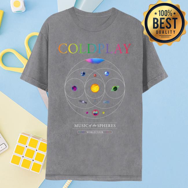 Official Coldplay Merch Store Shop Coldplay Music Of The Spheres World Tour 2023 Attractive Shirt Cold Play