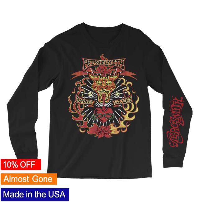 Aerosmith Official Store Nine Lives L/S Shirt Aerosmith