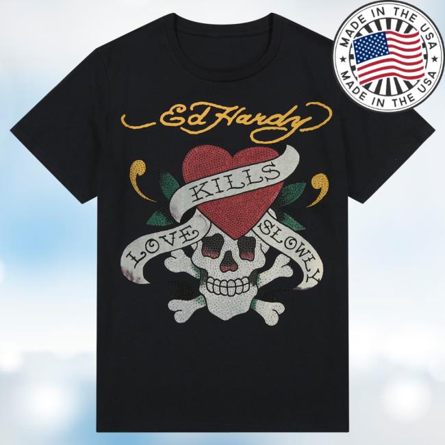 Official Ed Hardy Merch Store Rhinestone Lks Skull Tshirt EdHardy Apparel Clothing Shop