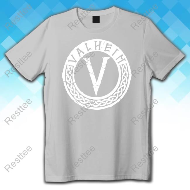 Valheim Emblem Black Crewneck Sweatshirt Valheim Emblem Black Tee