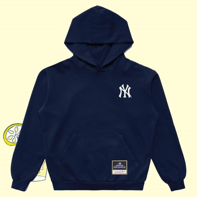 Official Born X Raised + Yankees Rocker Attractive Hoodie: Navy