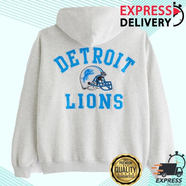 Official Abercrombie And Fitch Apparel Detroit Lions Graphic Hoodies NFL by Abercrombie