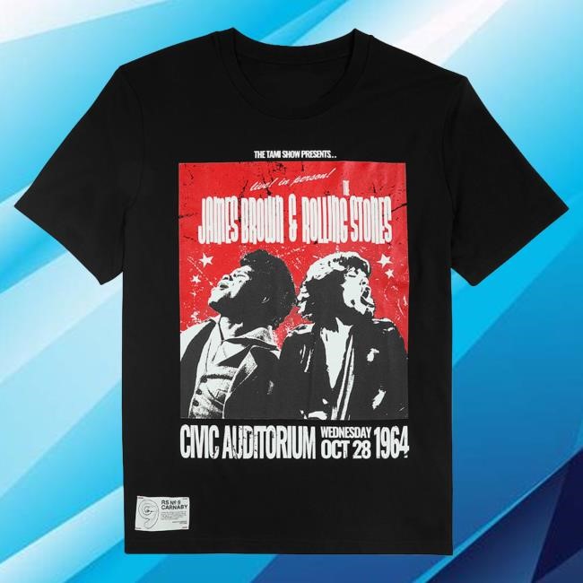 Official James Brown Store Shop James Brown & The Rolling Stones Shirts