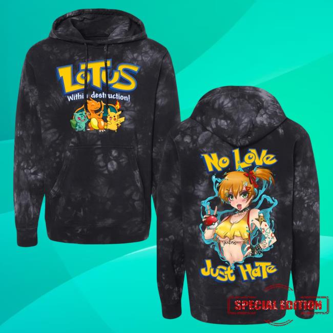 Official Merch Now Within Destruction Lotus Black Tie Dye Pullover Hoodie MerchNow