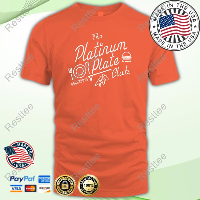 Official Doughboys Merch Platinum Plate Club Tee Official Doughboys Merch Platinum Plate Club Tee