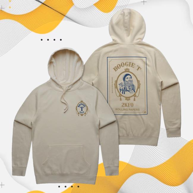 Official Boogie T Merch Boogie T - Smoking Man Popover Hoodie - Sand