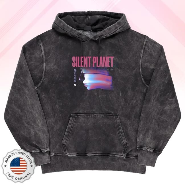 Official Silent Planet Merch Store Shop Silent Planet Melting Face Mineral Dye Pullover Hoodie SilentPlanet