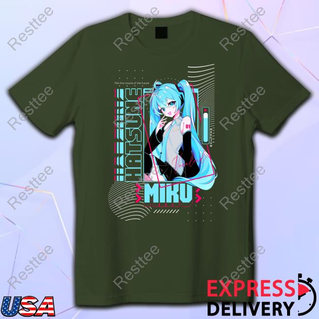Maegjuw The First Sound Of The Future Hatsune Miku Hoodie Maegjuw Hatsune Miku Tee
