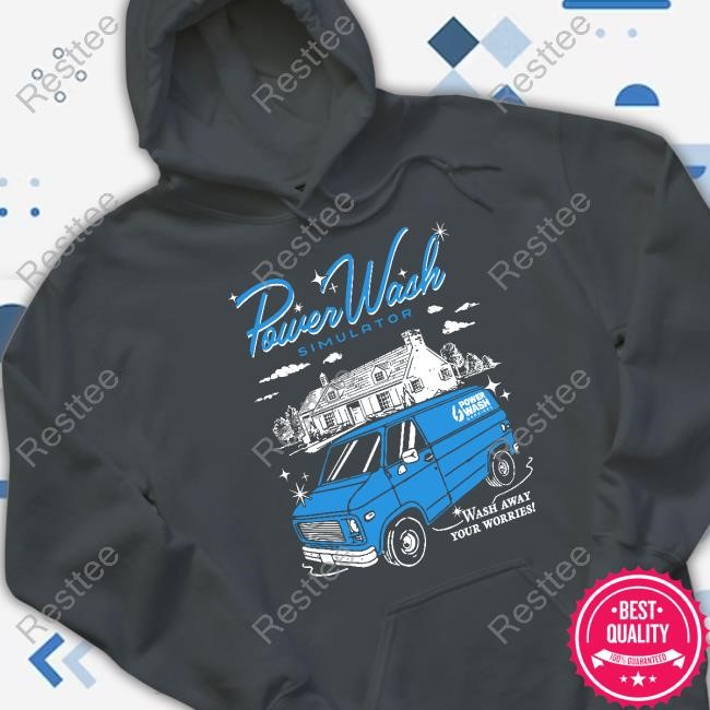 Fangamer PowerWash Simulator Wash Away Your Worries T-Shirt Official Wash Away Your Worries T-Shirts