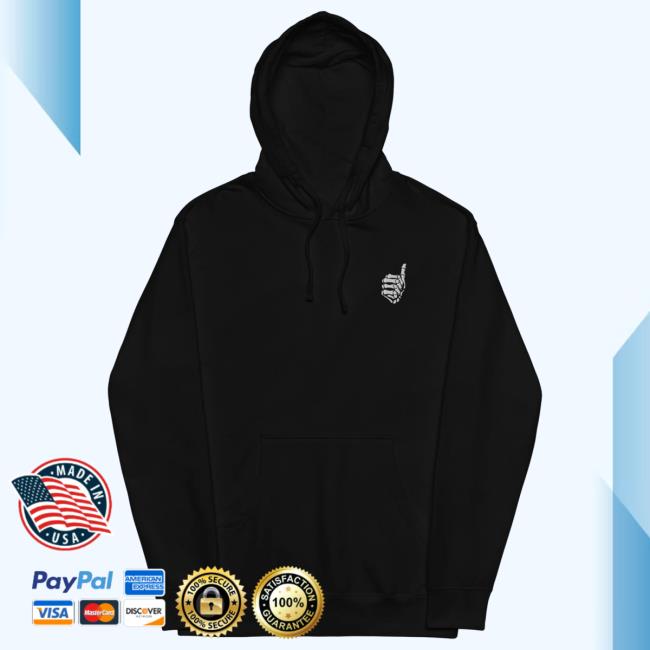 Mrballen Skeleton Thumb Hoodie New