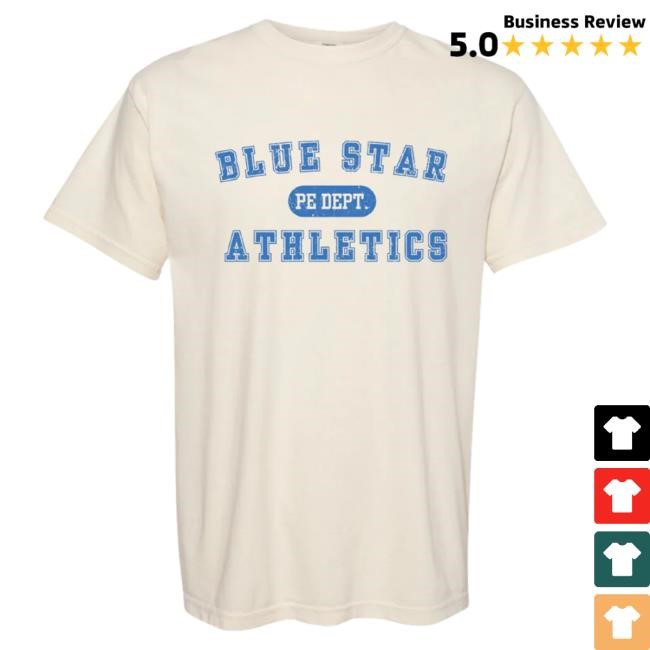 Official Treaty Oak Revival Merch Store Blue Star PE Dept. Athletics Shirt