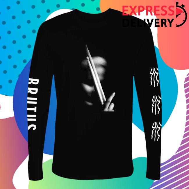 Official Hello Merch Store Sticks Black Long Sleeve Tee Hellomerch