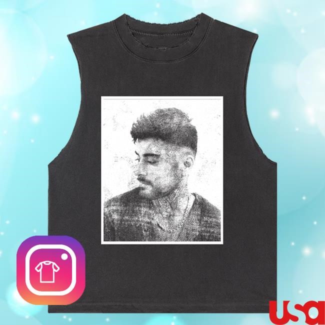 Zayn Official Merch Store | Zayn Portrait Tank Top T-Shirt | Inzayn Clothing Shop Apparel