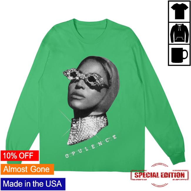 Official Beyonce Merch Store Beyonce Opulence LS T Shirt Beyonce Apparel Clothing Shop Beyoncé Giselle Knowles-Carter