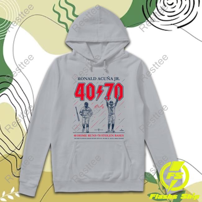 Official Rotowear Merch Ronald Acuña Jr 40 70 T-Shirt
