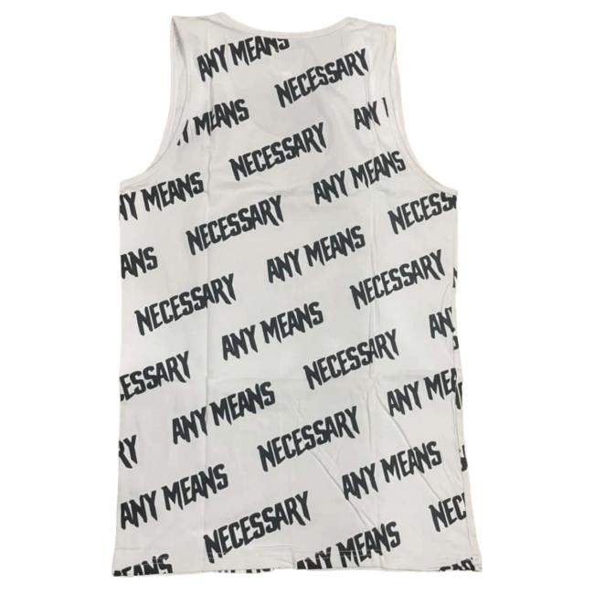 Official Any Means Necessary Clothing All Over Print Any Means Necessary Tank Top White Shirt New Aop Official Any Means Necessary Clothing All Over Print Any Means Necessary Tank Top White T Shirt Aop