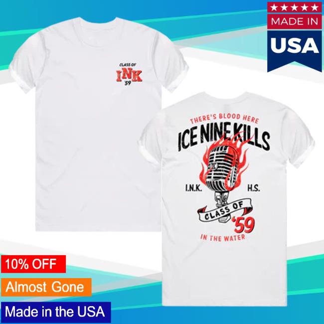 Official Ice Nine Kills Merch Store Class Of ‘59 Greaser Top Shirt Ink Merch IceNineKills