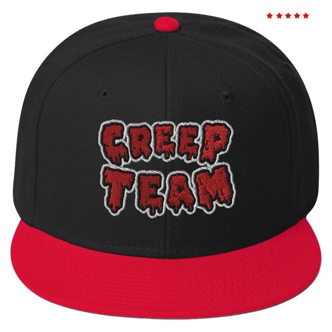 Official Creep Cast Merch Bloody Snapback Hat Official Creep Cast Merch Bloody Snapback Cap