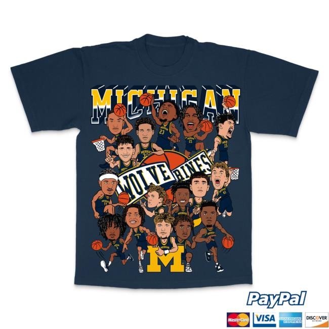 Game Day Spirit Michigan Caricature Tee White | KIWICLO KIWICLO Michigan Caricature Tee White Campus Graphic