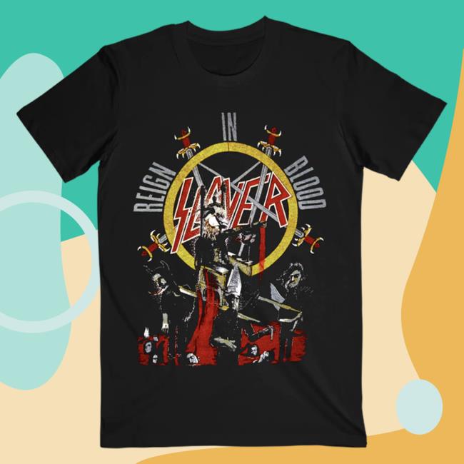 Official Slayer Clothing Store Shop Merch Reign In Blood Arch Hot Shirt