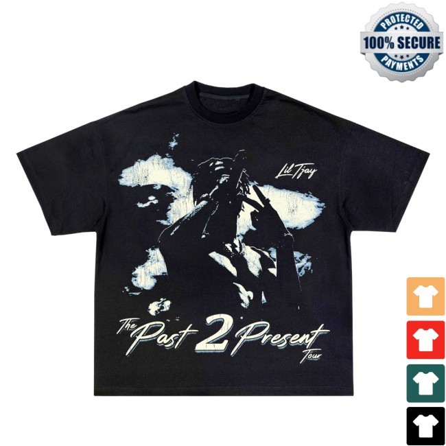 Past 2 Present- Black Shirt Lil Tjay Merch Past 2 Present- Black T Shirt Lil Tjay Merch
