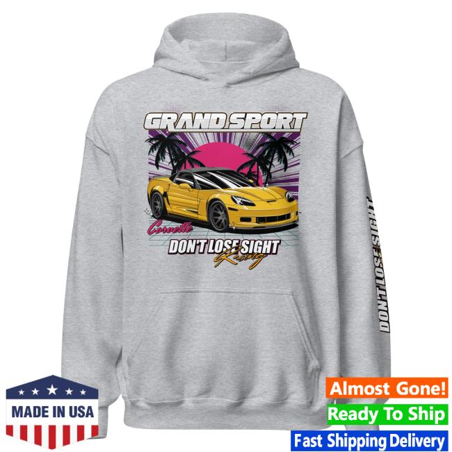 Official Itsjusta6 Merch Store Shop Itsjusta6 Corvette In Paradise Popover Sweatshirt Sport Grey