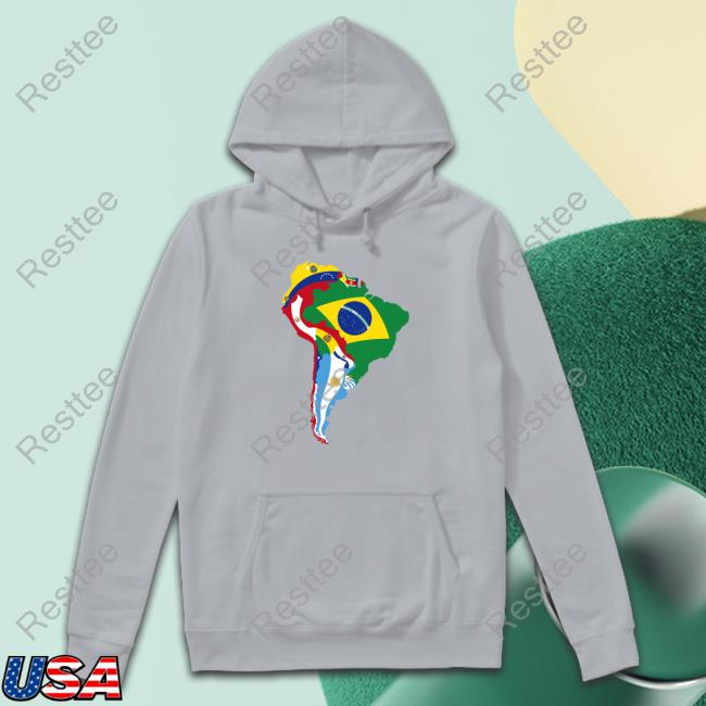 Terrible Maps South America Flag Map Shirt erriblemaps