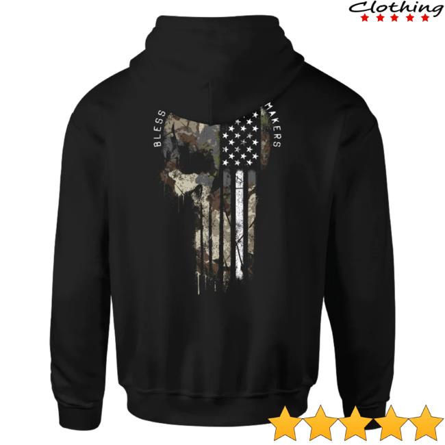 Official Howitzer Clothing Blessed The Are Peacemakers Hoodies Black