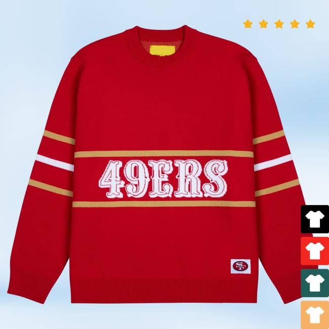 Official Tyler The Creator Merch Store Shop 49Ers Jacquard Crew neck Sweatshirt By Golf Wang