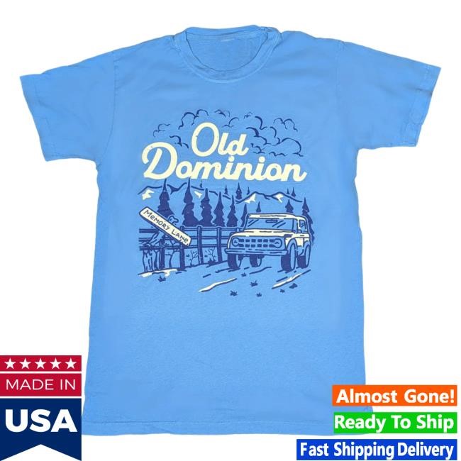Old Dominion Official Merch Store Memory Lane Mountain Shirt New Old Dominion Clothing Shop Old Dominion Apparel