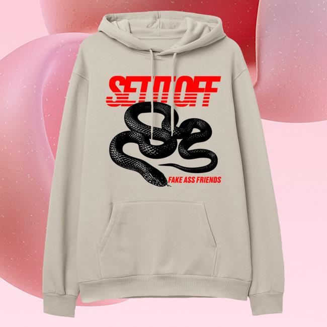 Official Set It Off Merch Shop Snake Shirt - Sand