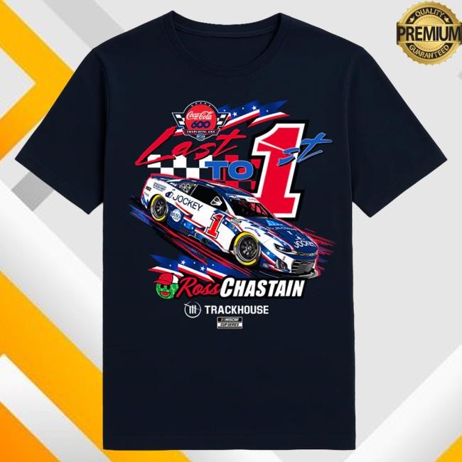 Ross Chastain #1 Coca-Cola 600 Charlotte WIN New Shirt Trackhouse Racing Team Official