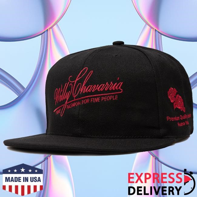 Fine Fashions Hat Black | Willy Chavarria Official Fine Fashions Cap Black | Willy Chavarria Official