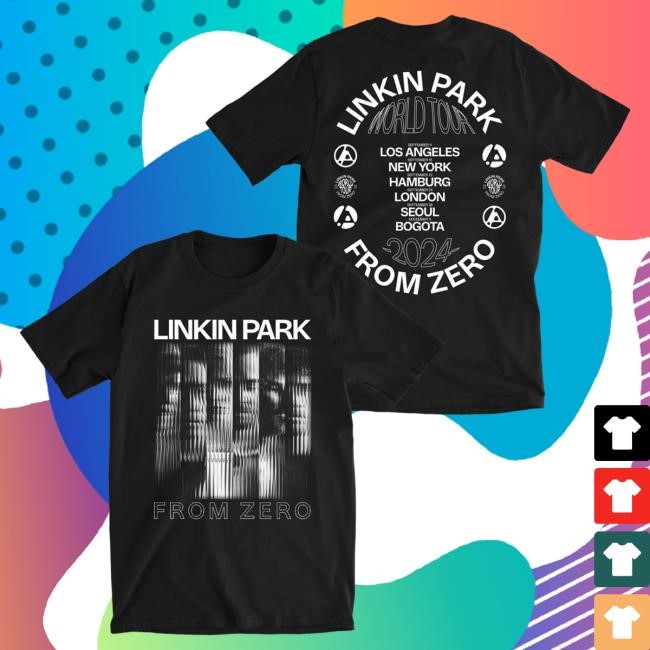 Official Linkin Park Merch Store Linkin Park Official From Zero 2024 Black Tour Tshirt Linkin Park Apparel Clothing Shop LinkinPark