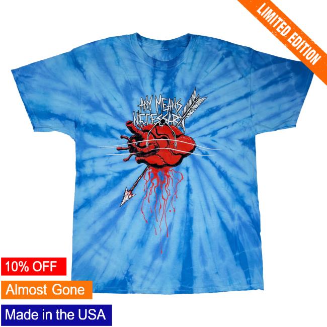 Official Any Means Necessary Clothing Tie Dye Down with the Ship Tees Baby Blue Tie-Dye