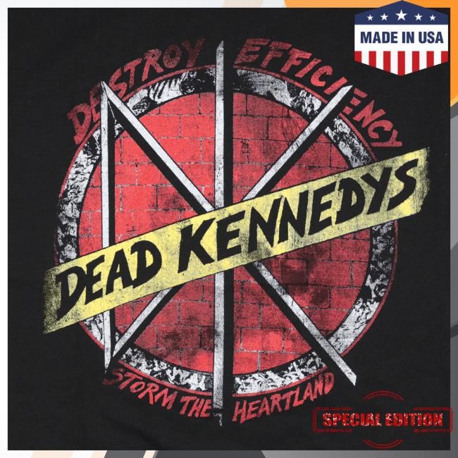 Hello Merch Dead Kennedys Destroy Efficiency Black Tee HelloMerch