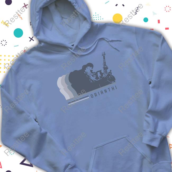Orianthi Blue Silhouette Tee Shirt Blue Silhouette T-Shirt