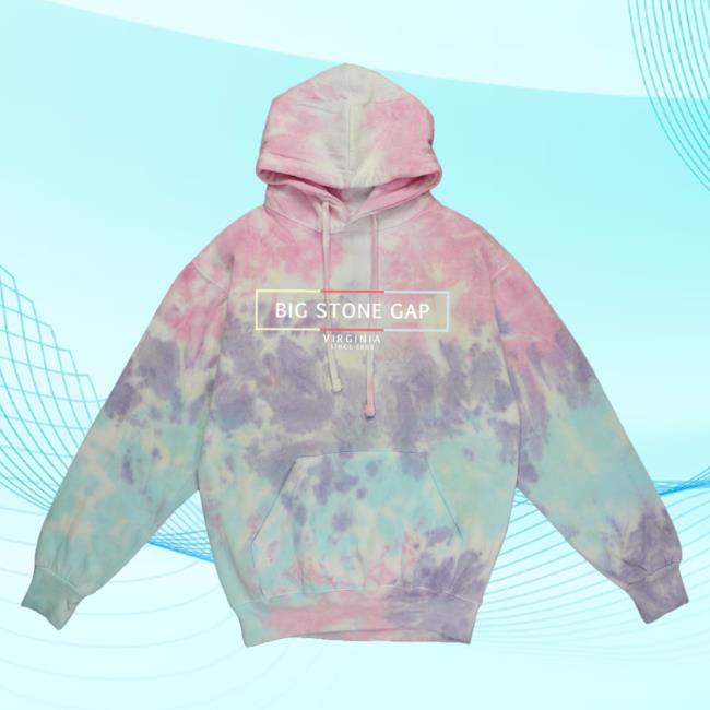 Official Hometown Apparel Clothing Merch Big Stone Gap Virginia Artbox Tie-Dye Hoody S - 5XL Tie Dye Cotton Candy