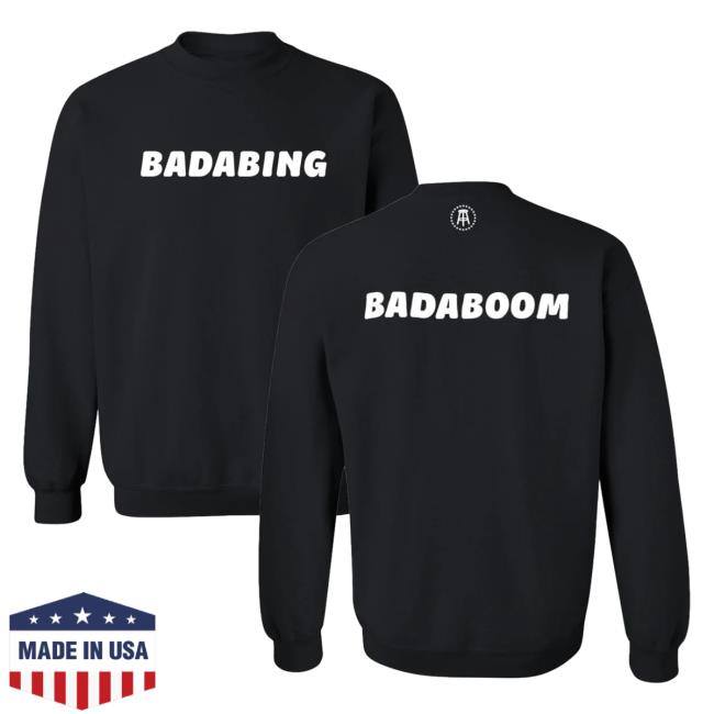 Official Barstool Huskies Merch Store Barstool Sports BADABING Sweatshirts Black Barstoolhuskies Apparel Clothing Shop