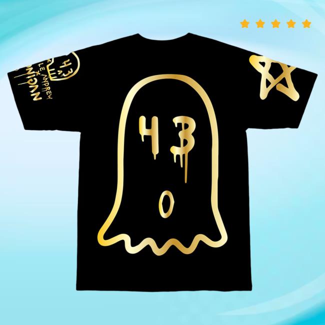 Official Hoonigan Merch Store Shop Ken Block X Trouble Andrew X Hoonigan Big Ghost/43 Gold Short Sleeve Shirts Hoonigan Apparel Clothing