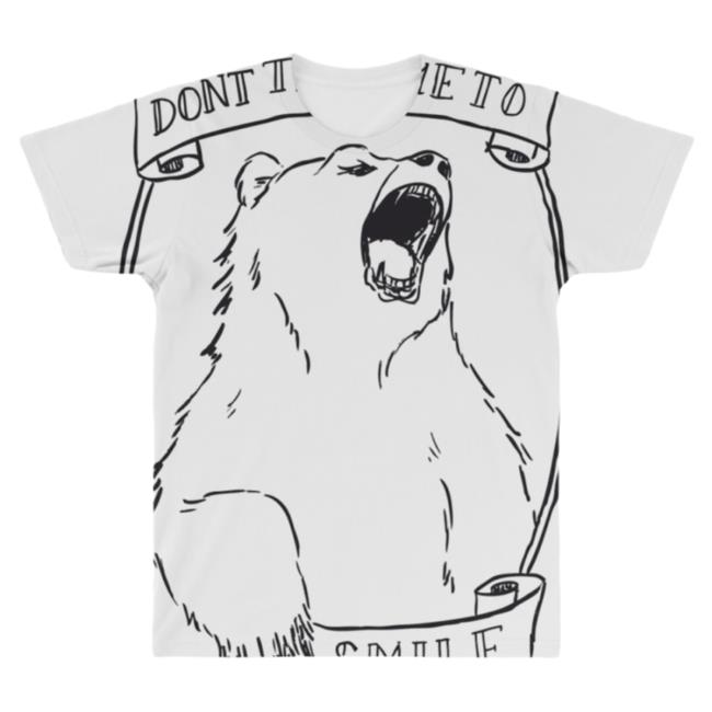 Official Artist Shot Don't Tell Me To Smile All Over Print Tee Artistshot