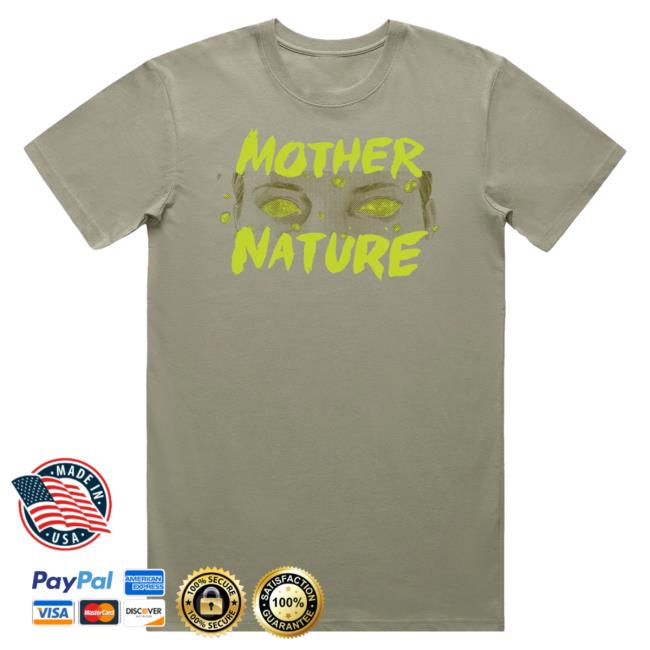 Official Super Yaki Shop Super Yaki & Mother Nature Present: Eyes Attractive Shirt Eucalyptus