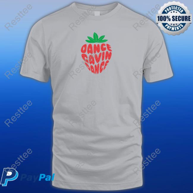 Dance Gavin Dance Strawberry Text Tee