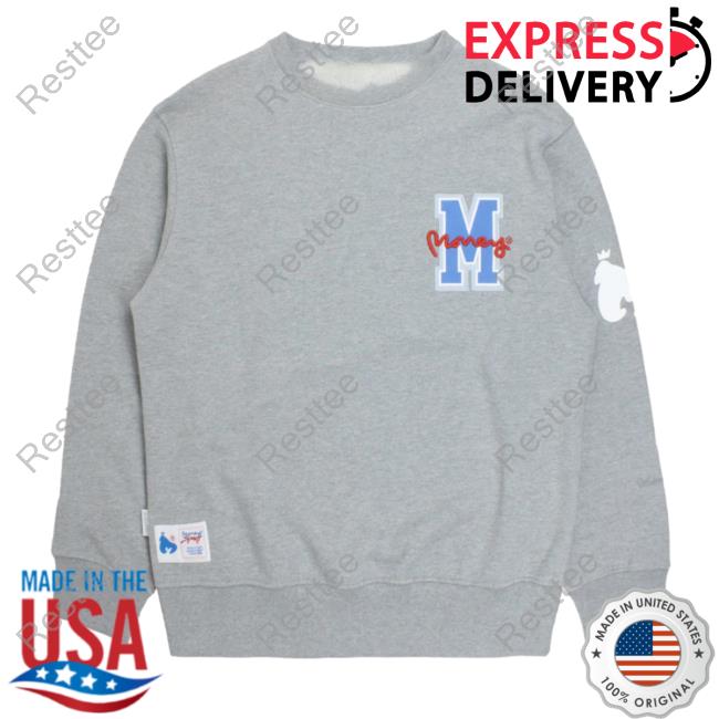 Official Money Clothing Big M Pullover Hoodie Gray Melange