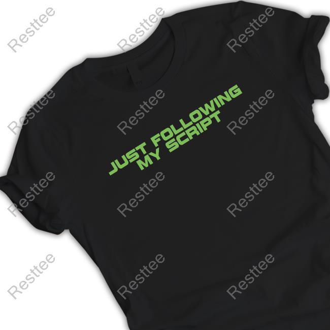 Official Just Following My Script Long Sleeve Tee Shirt