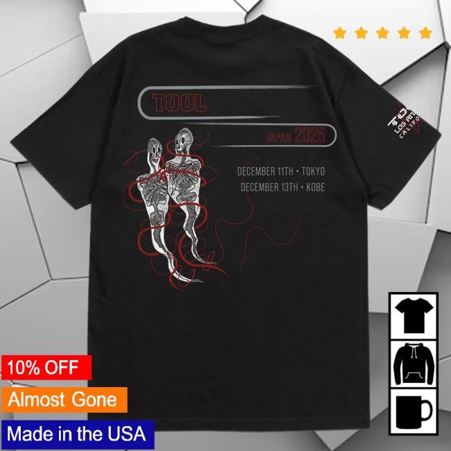 Tool - 2025 Japan Tour Event Hot Shirt Tool Band Official Merch Store Shop