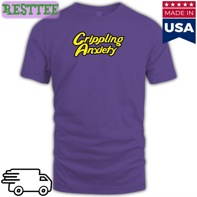 Crippling Anxiety Baseball Sleeve Tee Fuckedup Shop Merch Crippling Anxiety T Shirt Fucked Up Looking Food