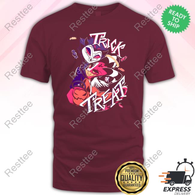 Stolas + Blitz TRICK OR TREAT Crewneck Sweatshirt Shark Robot Store Stolas + Blitz TRICK OR TREAT Hoodie